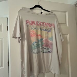 SHEIN Arizona Graphic Tee in Cream